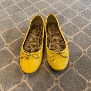 Women's Sam Edelman yellow ballet flats size 6.5